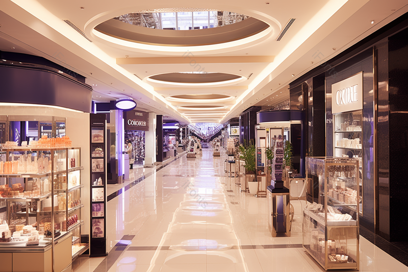 高档商场化妆品购物场景繁华商场内部摄影真实,高清,摄影图,摄影图片,图片大全,摄影图免费下载